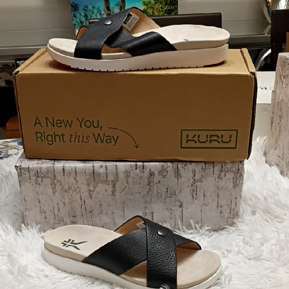 Kuru Cloud Breeze Women's Sz 10 Orthopedic Plantar Fasciitis Sandals 🆕